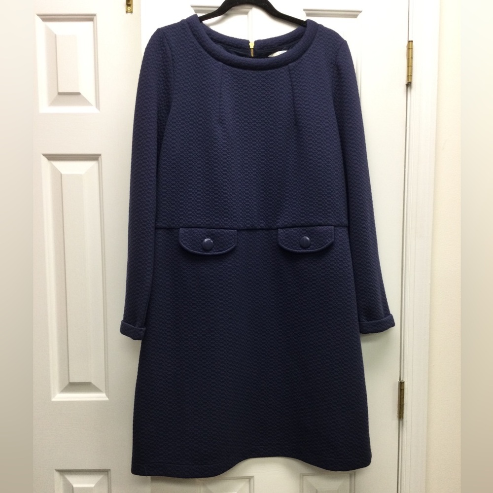 Boden Navy Long Sleeve Dress